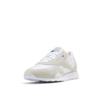 Reebok Men's Classic Nylon Sneaker White/White/Grey FV1593