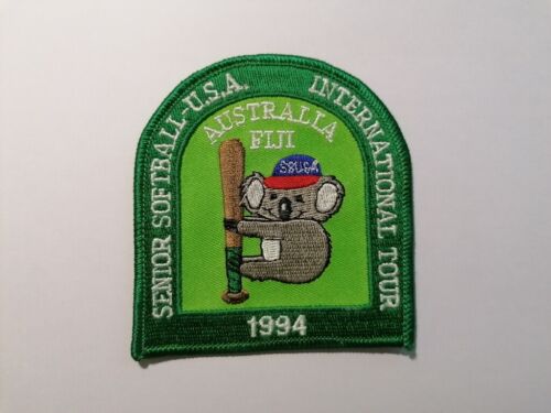 Senior Softball USA - International Tour Australia-Fiji 1994 embroidered patch - Picture 1 of 2