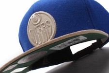 Mitchell  Ness Edmonton Oilers NHL Suede Adjustable Strapback Cap Green UV