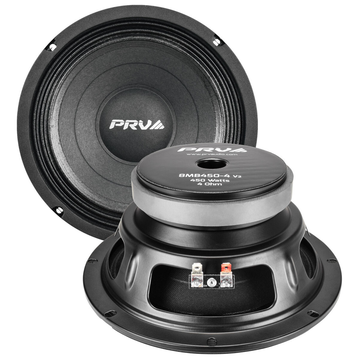 4x PRV Audio 8MB450-4 v2 Midbass Car Audio 8