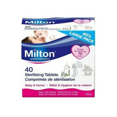 Milton Sterilising Tablets 40's Large pack x 24 units