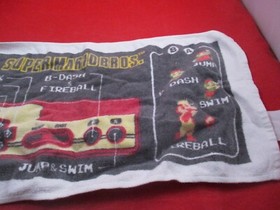 Super Mario Bros. Controller Layout Nintendo Famicom NES Mario Towel Banpresto