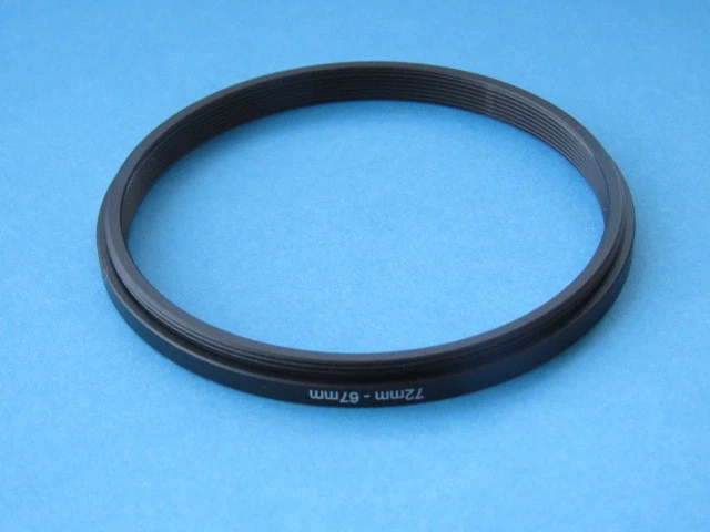 72mm to 67mm Stepping Step Down Ring Camera Filter Adapter Ring 72-67mm - Image 2 of 3
