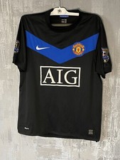 Nike 2009/10 Valencia #7 Manchester United Soccer Jersey Black Men’s Size Small
