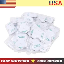 50 X Snap On Replacement Electrode Pads Bulk For Tens Unit Therapy Massager