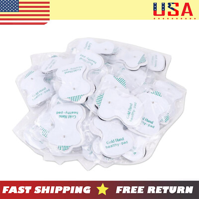 #ad #ad 50 X Snap On Replacement Electrode Pads Bulk For Tens Unit Therapy Massager $8.90