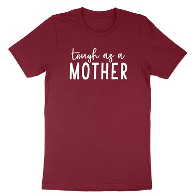 "Tired As A Mother" Shirt For Women - Short Sleeve Graphic Tee, Pink, Large - View #8