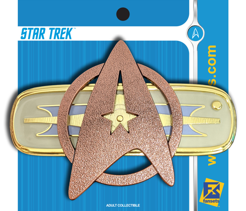 Insignia con respaldo de pin con licencia 1:1 Star Trek: The Wrath of Khan *ENVÍO GRATUITO A EE. UU.*