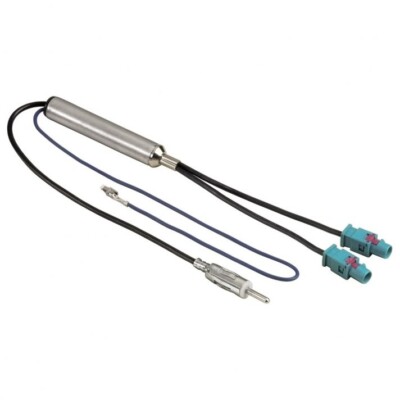 RADIO ANTENNENADAPTER 2X FAKRA Z MIT PHANTOMEINSPEISUNG für SEAT SKODA VW Neu