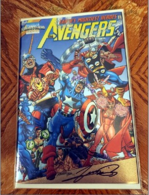 Avengers 1 Chromium Collectibles Classic Signed By Perez NM+ 9.6 | eBay