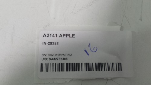 Apple MacBook Pro A2141 16 pulgadas (512 GB Core i7-9750H@ 2,60 GHz 16 GB) gris espacial. - Imagen 11 de 11