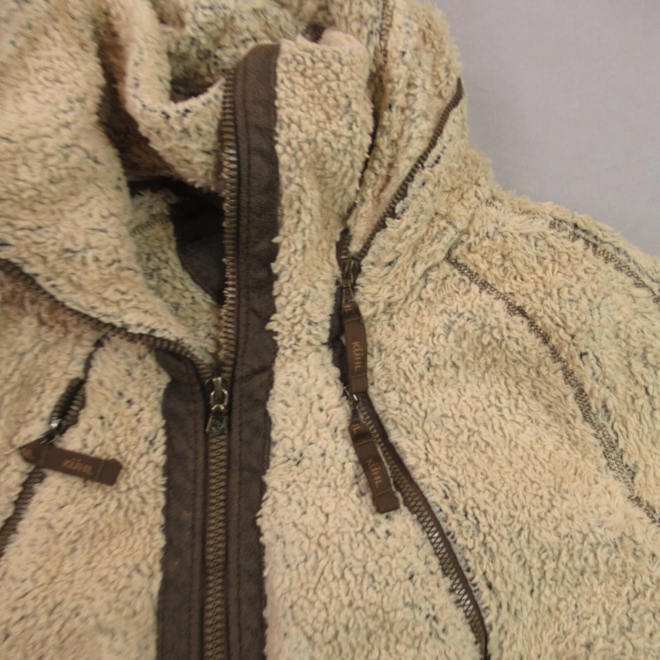 Куртка женская Kuhl XL на молнии с длинным рукавом желтовато-коричневая флисовая с капюшоном - Изображение 2 из 4