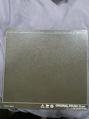 2x Prusa Spring Steel Sheet (Textured PEI and Smooth/ MK3 Text)
