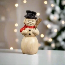 Ragon House Christmas 8" Kentucky Snowman w/ Top Hat Figurine