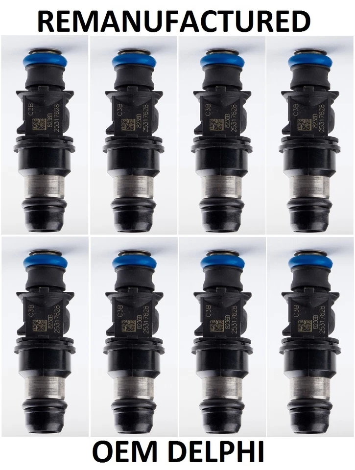 OEM Delphi 8x Fuel Injectors  For 1999-2007 GMC Chevy Cadillac/ 4.8L 5.3L 6.0L - Image 2 of 3