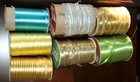 vtg FACIL FAB Satin Glo, Crinkle Kaycrest RIBBON - lot of 7 — photo 1