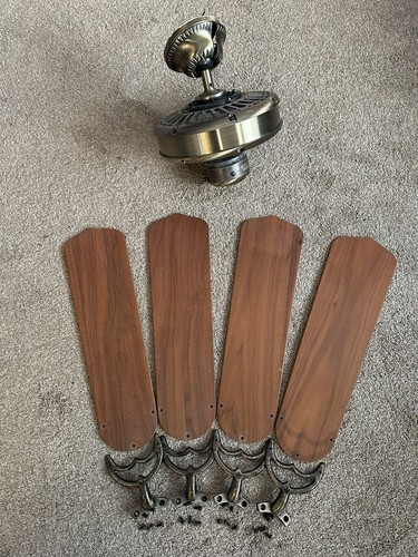 Vintage Casablanca Delta ll Slumber Three, 50” Ceiling Fan, 4 Blade, Made in USA