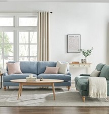 Bliss 3 seater sofa Blue - Trendy Threads 