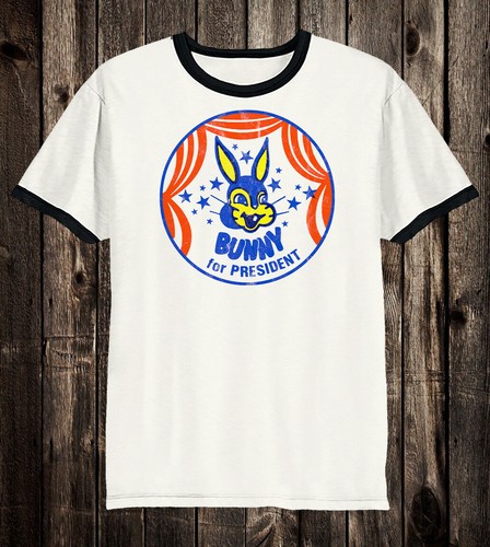 Retro Ad Art Tee T Shirt Vtg Food 100% Cotton Bunny Bread - 第 10/11 張圖片