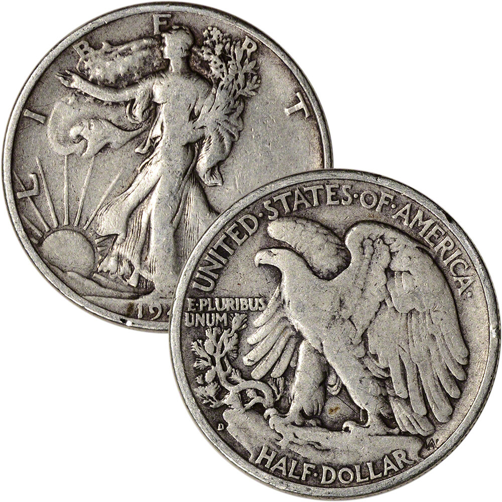 ローレン・サイ Half-Lived Silver Walking Liberty Half Dollar Circulated 90% Silver | eBay
