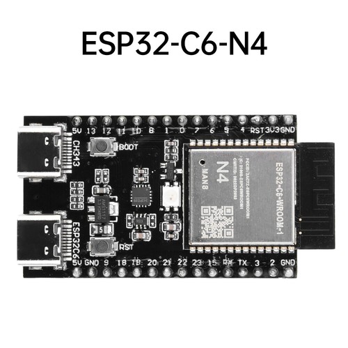 ESP32-C6 WiFi Bluetooth Development Board ESP32-C6-WROOM-1 Module Dual TYPE-C - Picture 27 of 30