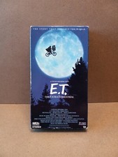 E.T. ET The Extra Terrestrial VHS 1982 Rare Green and Black Tape Spielberg