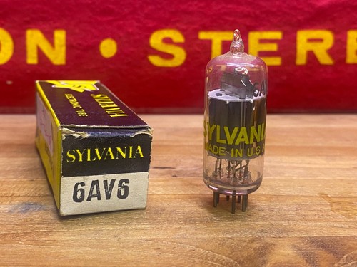 Sylvania 6AV6 Vacuum Tube NOS/NIB Tested