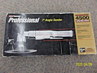 NEW - Coleman Powermate Professional 7'' PNEUMATIC Angle SANDER  P024-0115SP