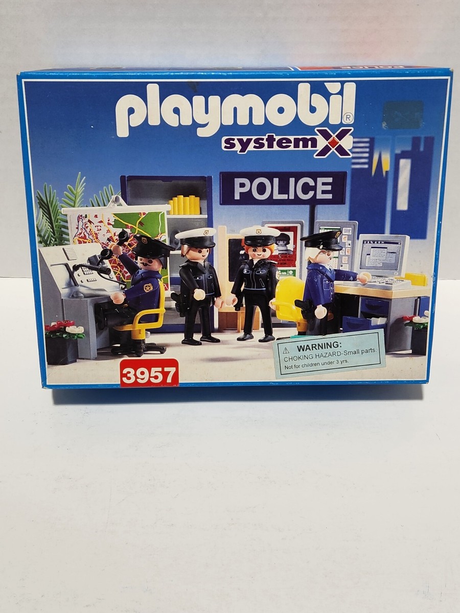 PLAYMOBIL 3957 POLICE STATION HEADQUARTERS System X NEW RARE