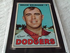 1967  TOPPS   # 276    BRUCE  BRUBAKER    SGC  84    L. A. DODGERS   BASEBALL