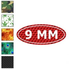 9mm Ammo, Vinyl Decal Sticker, 40 Patterns  3 Sizes, 17