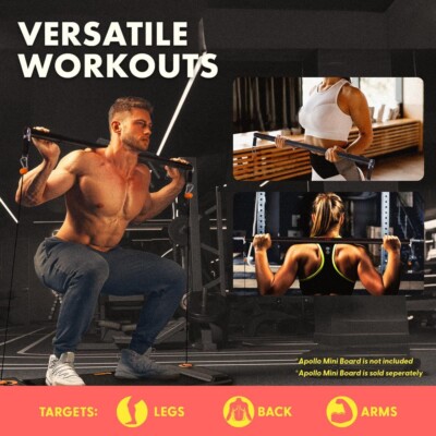 SQUATZ Apollo Board Mini Fitness Board Resistance Bar