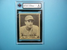 1940 PLAY BALL GUM INC. MLB BASEBALL CARD #210 BILL LOHRMAN ROOKIE KSA 4 VGEX GL