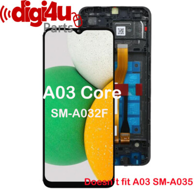 Für Samsung Galaxy A03 Core SM-A032F/DS LCD Display Bildschirm Ersatz + Rahmen Original-Zubehör-Hersteller