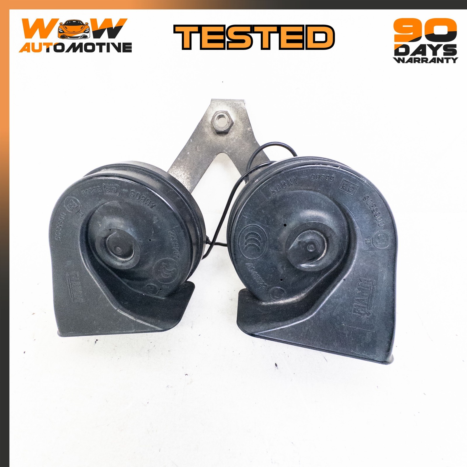 05-19 ASTON MARTIN V8 VANTAGE DB9 LOW HIGH DUAL TONE NOTE HORN SIGNAL BRACKET OE