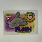 Rare 1998 Vtg Beanie Baby Card ORIGINAL 9 GOLD /140 FLASH The DOLPHIN Series 1