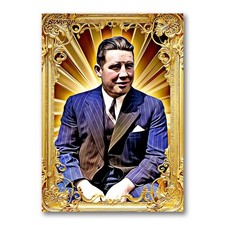 Art Rooney Golden Icon Art Card 02/20 Starpop Signed Football Short Print