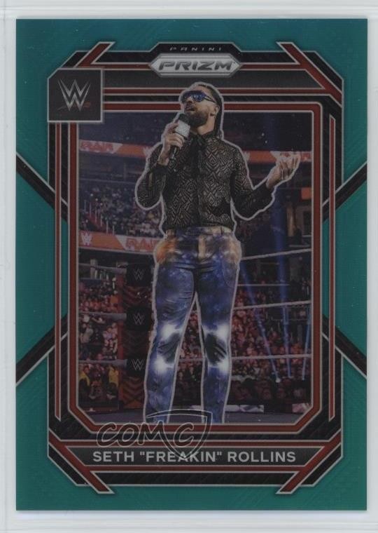 2023 Panini Prizm WWE Teal 32/49 Seth Rollins Freakin #137 1o52