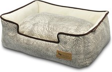P.L.A.Y. Moroccan Style Lounge Dog Bed, X-Large 44"L x 37"W x 10" H Gray