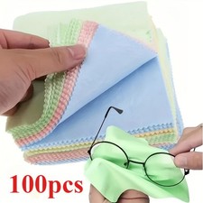 100x Microfiber Cloth Cleaning Screen Camera Lens Phone Glasses
