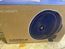 AC Infinity CLOUDRAY S6 6in Clip-On Fan 10 Speed Adjustable Tilt/Head Black