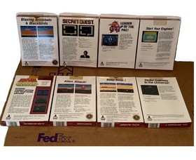 Atari 2600 Lot of  8 Red Boxes Factory Sealed Video Games. Mint NOS.  Lot #002