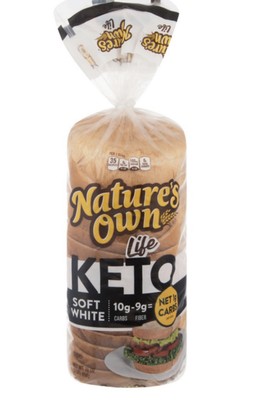 Nature s Own Keto White Soft Bread 16 Oz
