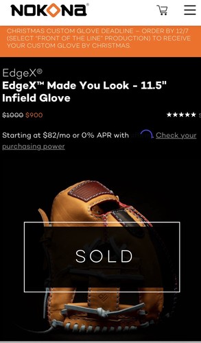 1 of 1 Nokona Edge x “Made You Look” 11.5 Inch