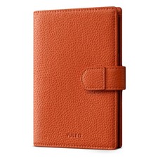 Leather Passport Travel Wallet for 2 Passports Pocket Slim Double Passport Ho...