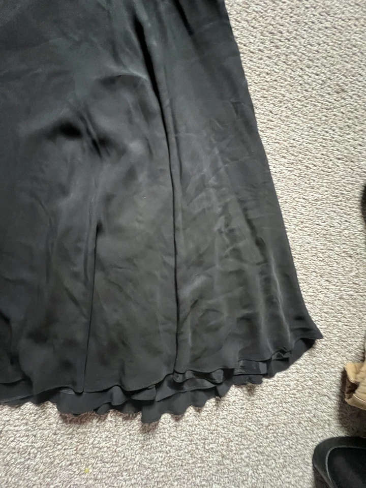 Vestido acanalado sin tirantes etiqueta verde Ralph Lauren Collection para mujer EE. UU. 8 Foto 3 de 4