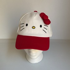 Hello Kitty White  Red Baseball Cap with 3D Bow