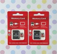 2 Set x 1 TB Micro SD Universal Type Storage Memory Card with Adapter