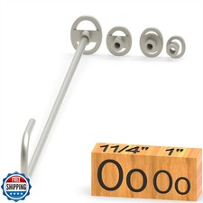 PKPKAUT 4Pcs Mini 1" and 1 1/4" Branding Irons, Alphabet Custom W