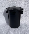 Mini Brute Rubbermaid Trashcan with Lid (BLACK Color) Toy Small Promo